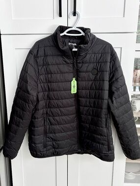 Bench, Lightweight, Packable, Travel, Jacket, Black, Womens, Size, XL, NEW